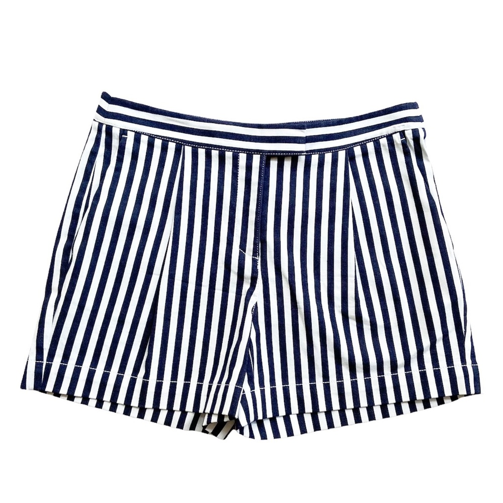 Nordstrom Signature Striped Shorts Blue White 2